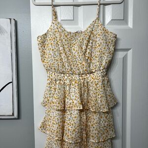 Miami Yellow Floral Dress